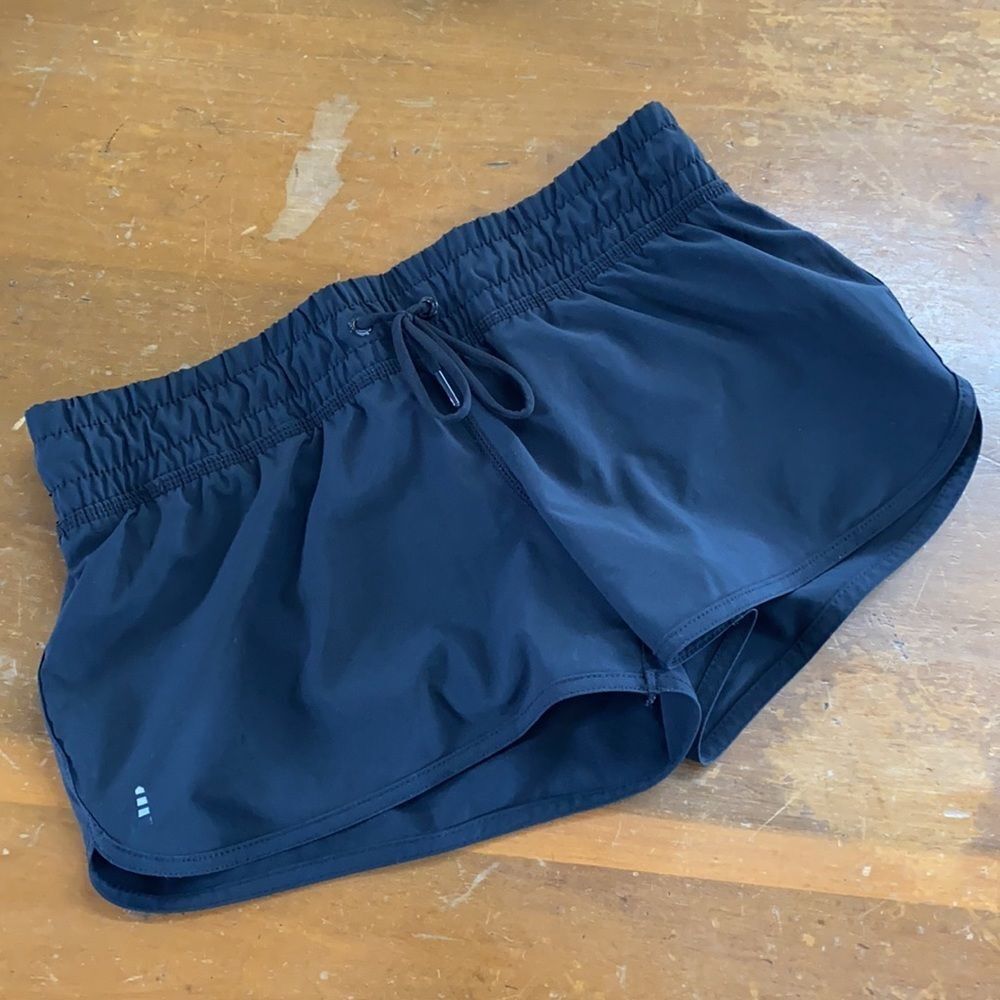 Lands’ End Black Swim Shorts Bottoms Lined 4P